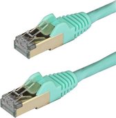2m Aqua Cat6a Ethernet Cable - Shielded (STP)