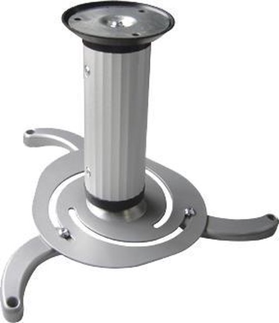 Universele beamer plafondarm 10 kg draagkracht, 80-170 mm hoogte, 15° kantelbaar, 180° draaibaar, kabelgeleider