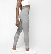 Sportlegging met Zilveren Accenten - Grijs Maat S