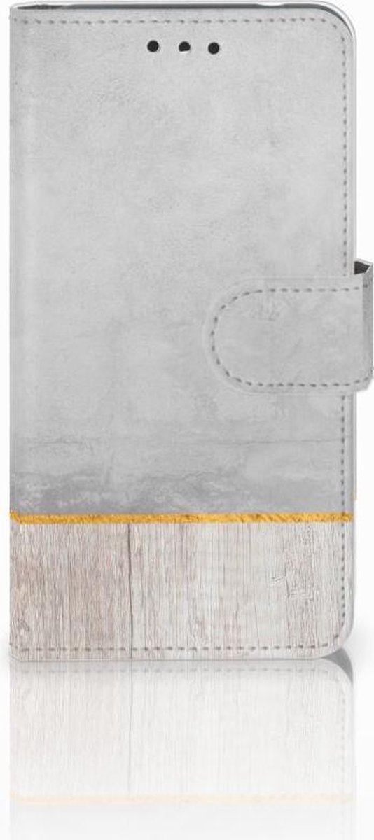 Nokia 2 Book Style Case Wood Concrete