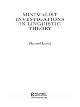 Routledge Leading Linguists - Minimalist Investigations in Linguistic Theory