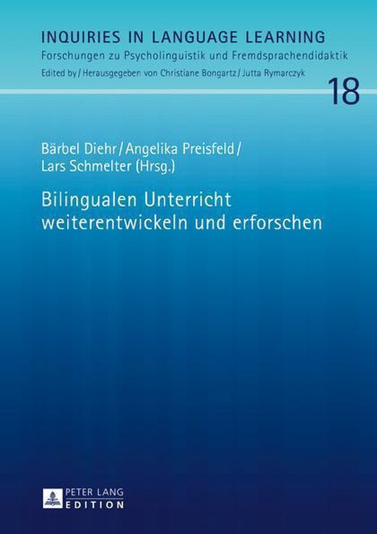 Inquiries in Language Learning 18 - Bilingualen Unterricht w ... - cover