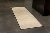 Joy@mat Luxe indoor mat - Deurmat - Droogloopmat - Schoonloopmat - Hoogwaardig - Uni beige - 60cm x 180cm - Polyamide