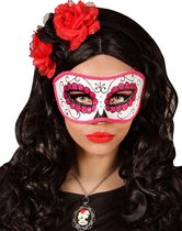 Roze glitter masker voor volwassenen - Verkleedmasker