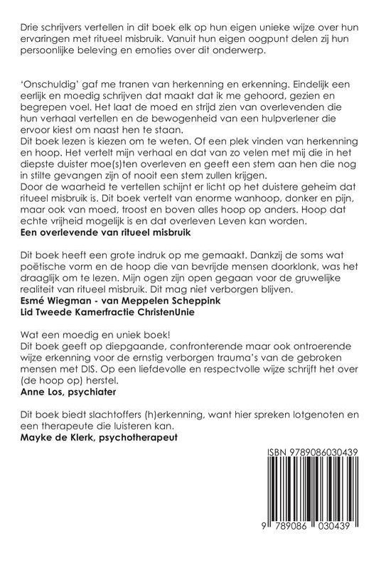 Pagina met recensies en informatie over het boek 'Onschuldig'.