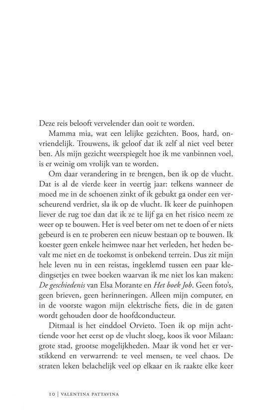 Tekstpagina met een passage over een reis en het leven in Milaan.