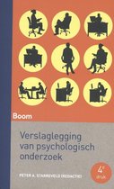Boek cover Verslaglegging van psychologisch onderzoek van Peter Starreveld