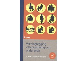 Omslag van Verslaglegging van psychologisch onderzoek