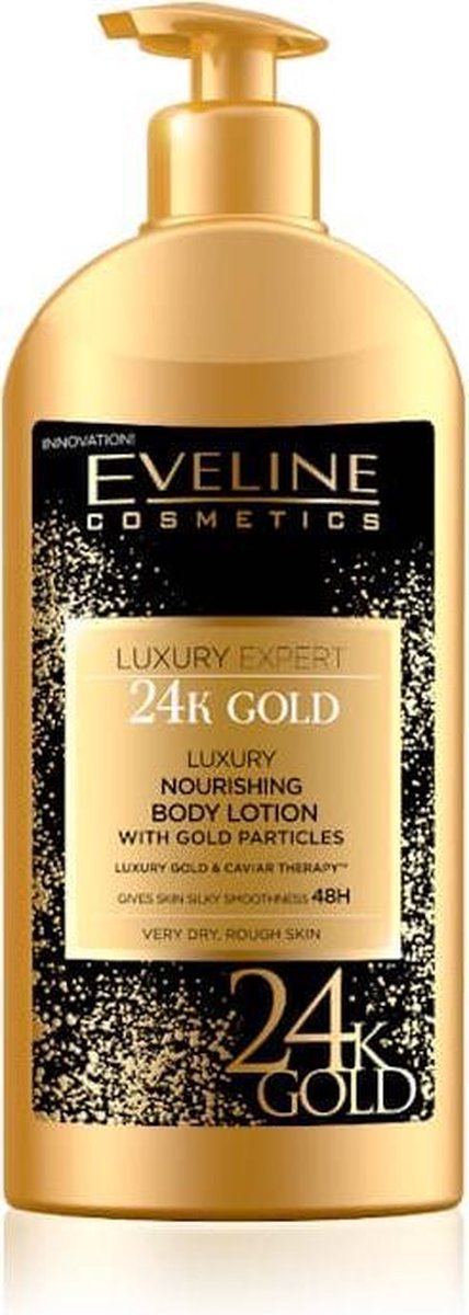 Eveline Cosmetics Luxury Expert 24k Gold Nourishing Body Lotion With Gold Particles 350ml.