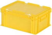 Boîte de rangement / Caisse empilable - Polypropylène - 16 litres - Jaune