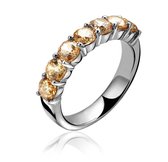 ZINZI zilveren ring champagne ZIR1000C