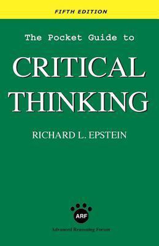 The Pocket Guide to Critical Thinking fifth edition - cover