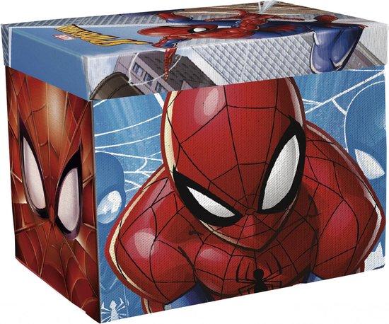 Marvel Spiderman Boîte de rangement / tapis de jeu 30 X 30 X 30 Cm