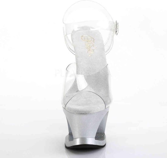 Sandales à Talons Kiskadee Bared Footwear - Cuir Argenté, Taille EU 35 (US 5-5.5) - Neuf Avec Petit Défaut
