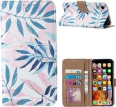 Xssive Hoesje voor Apple iPhone XS MAX 6,5 inch - Book Case - Tropische Blaadjes