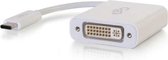 C2G USB-C Naar DVI-D Video-adapterconverter - Wit