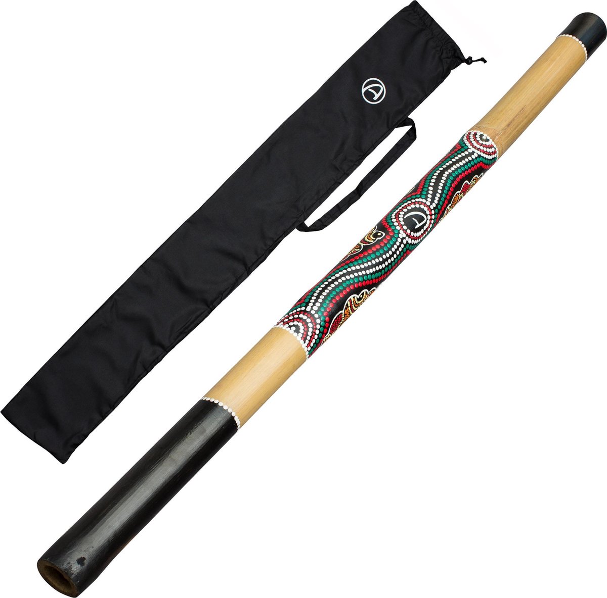 Australian Treasures Didgeridoo 120cm painted inclusief nylon bag | Didjeridoo voor beginners | bekijk de video!