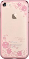 Devia - iPhone 7/8 Hoesje - Back Case Kristal Bloemen Roze