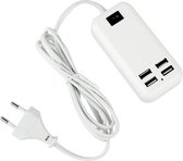 4 USB Poorten 15W universal Oplader / Adapter voor iPhone 6, 6 Plus, iPhone 5, 5S, 5C, 4, 4S