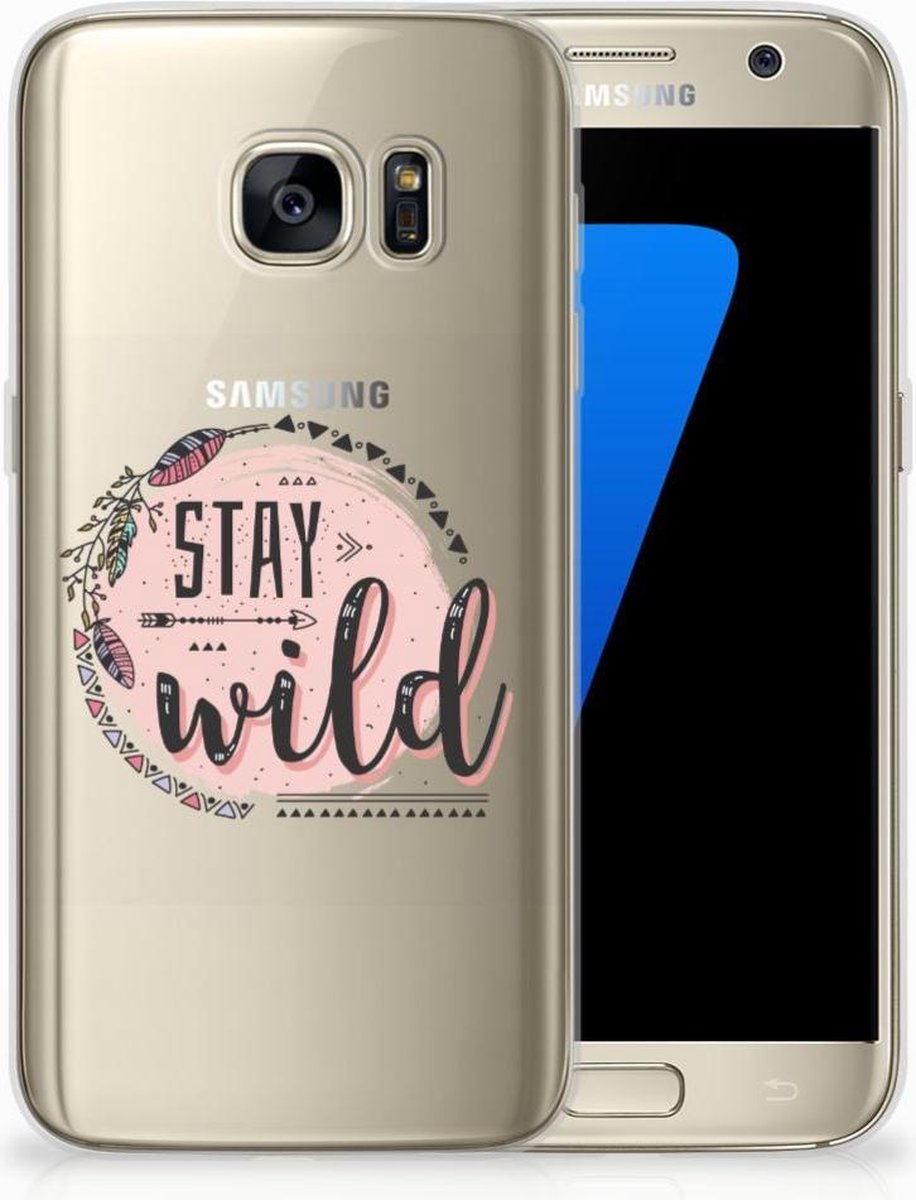 Samsung Galaxy S7 Telefoonhoesje met Naam Boho Stay Wild