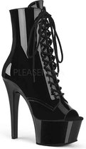 Pleaser Plateau Laarzen, Paaldans schoenen -40 Shoes- ASPIRE-1021 Paaldans schoenen Zwart