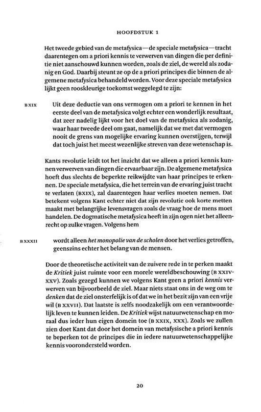 Tekstpagina met 20 op de onderkant. Hoofdstuk 1.