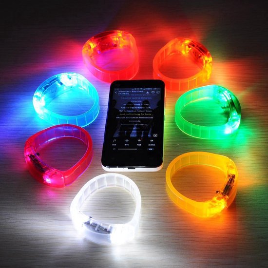 LED Disco Armband | Muziek activerende LED Armband | Sound Control LED | LED...  | bol