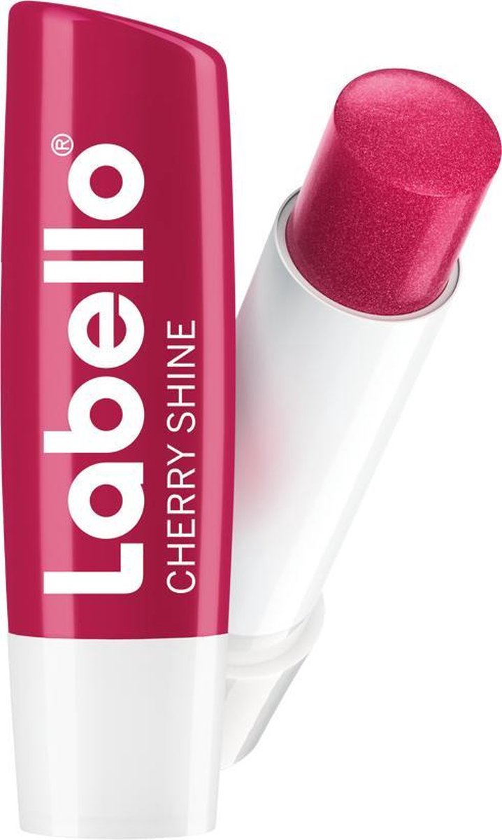 NIVEA Labello Cherry Shine – Lippenbalsam Mit Kirschduft & Vitamin E & C, 5,5 Ml