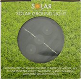 LED Solar grondspot - Buitenverlichting - Sensor - Rond - bodemspot - vloerspot - licht - Draadloos  - Zilver