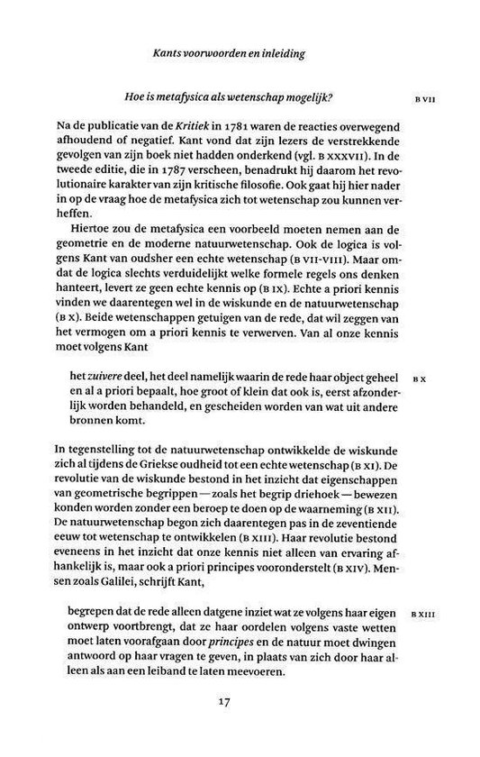 Tekstpagina met 17 op de onderkant. Kants woorden en inleiding.