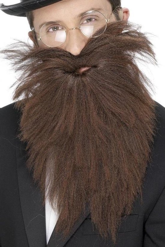 Barbe longue bon marché avec moustache brune - accessoire de costume pour  homme | bol.com