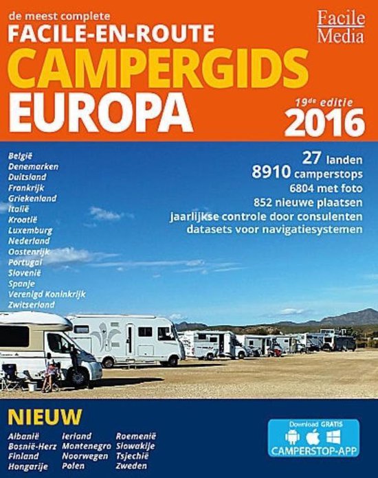 Facile-en-Route - Facile-en-Route Campergids Europa 2016