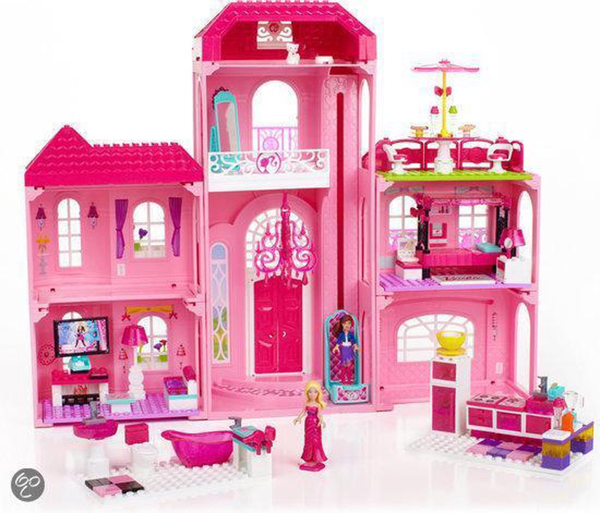 Dicteren Zee oase Mega Bloks Barbie Droom Villa Speelset | bol.com