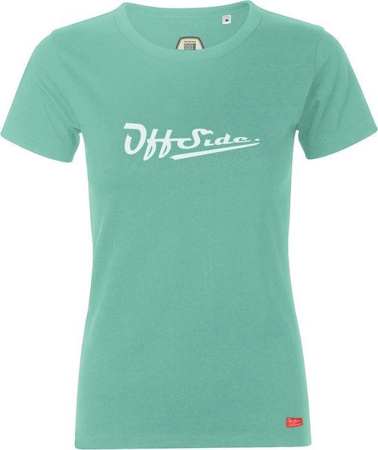 Classic .. T-Shirt Regular fit Mint w/print - Maat L - Off Side - incl. Gratis rugzak