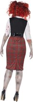 SMIFFYS - Bebloed zombie schooluniform kostuum voor vrouwen - XXL - Volwassenen kostuums