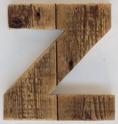 Houten Letter -Z- Sloophout blank