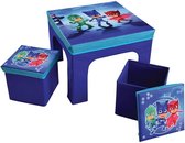 PJ Masks Opvouwbare kindertafel en 2 krukjes, Power Heroes - 50 x 50 x 49 cm + 26 x 26 x 24 cm