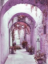 Passage Flowers Pink Photo Wallcovering