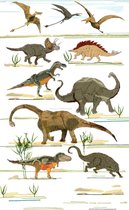 Poster Dinosauriers - Hanneke de Jager - Multikleur - 80 x 140 cm - Fotoprint - art print - wanddecoratie - print
