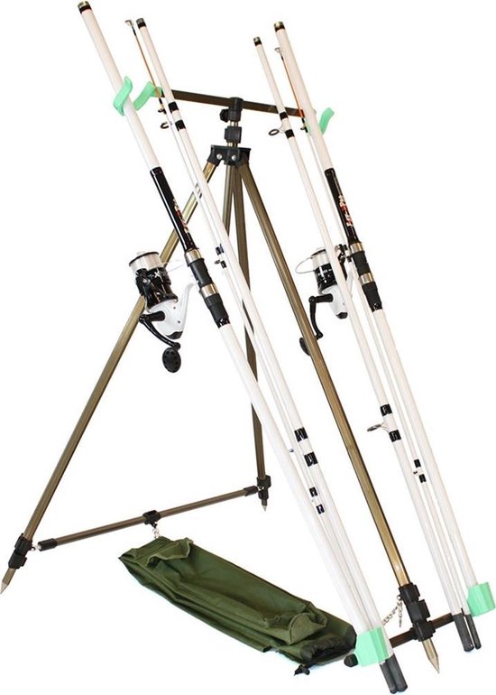 FISH-XPRO Beach Pro DeLuxe – 2 hengels – 2 molens – 3.90m