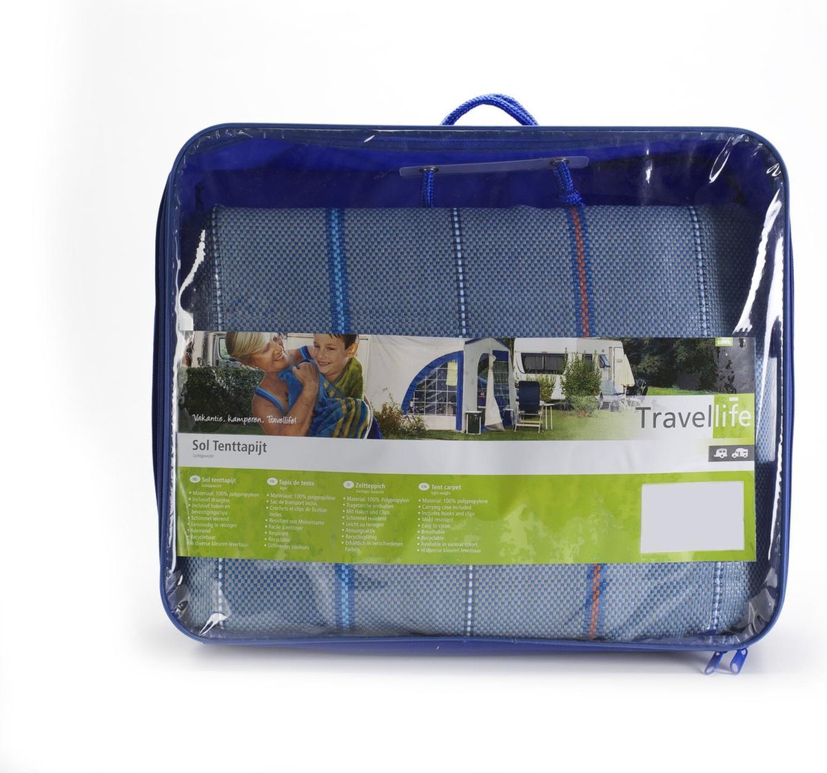 Travellife Camping Vloermat Sol - 550 x 250 cm - Blauw