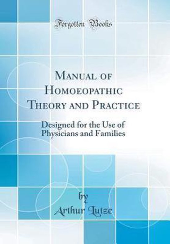 Manual of Homoeopathic Theory and Practice - cover