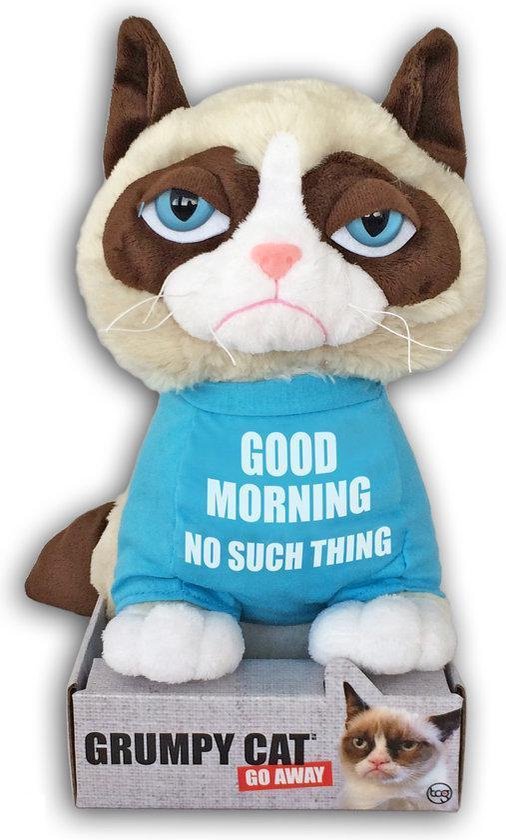 Blauwe plek uitstulping Margaret Mitchell Grumpy Cat - Pluche knuffel met T-Shirt - 25cm | bol.com