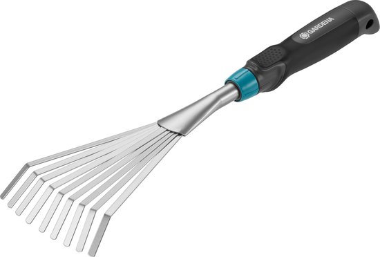 Bladhark handharkje 12 cm staal met ergonomische handgreep GARDENA Comfort tuinhark