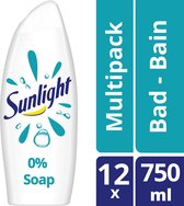 Bol.com Sunlight Zeep Badschuim - pH-Huidneutraal - Voordeelverpakking 12 x 750 ml aanbieding