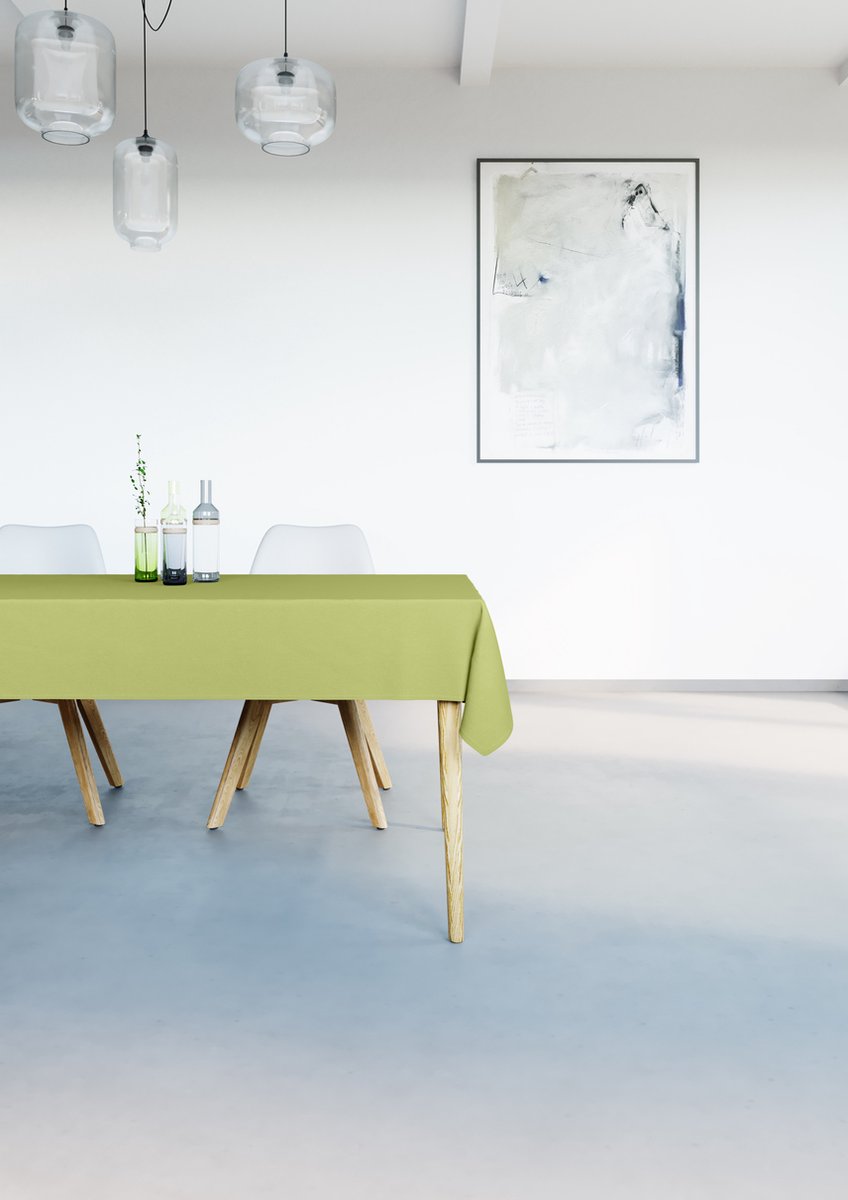 Mistral Home - Tafelkleed waterafstotend - 150x250 cm - Gras Groen