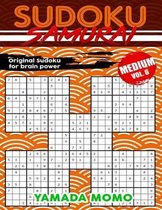 Sudoku Samurai Medium: Original Sudoku For Brain Power Vol. 6