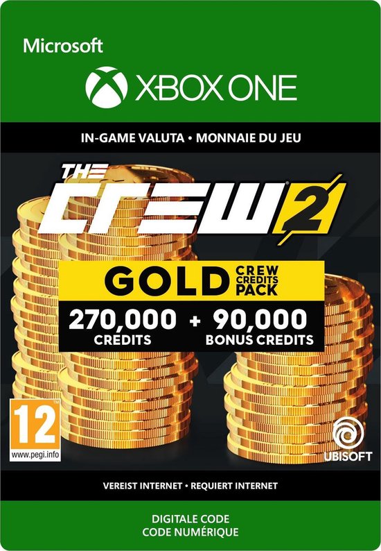 The Crew 2 - Gold Crew 360.000 Credits Pack - Xbox One Download - Xbox