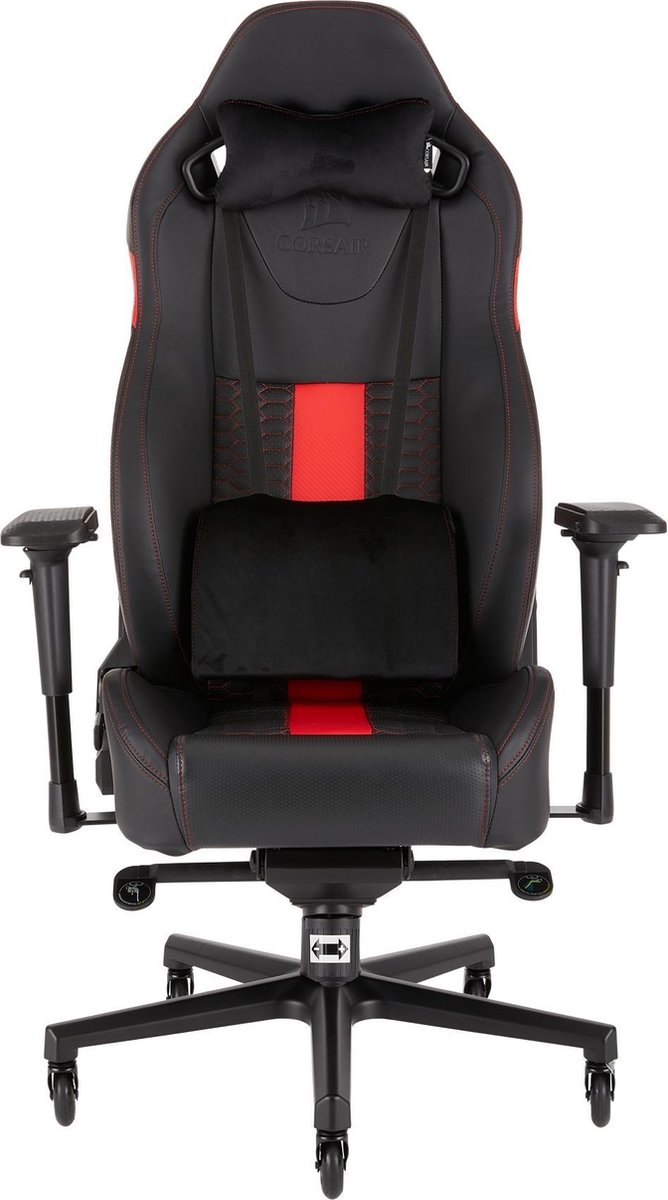 Corsair T2 Road Warrior Gamestoel Zwart Rood bol