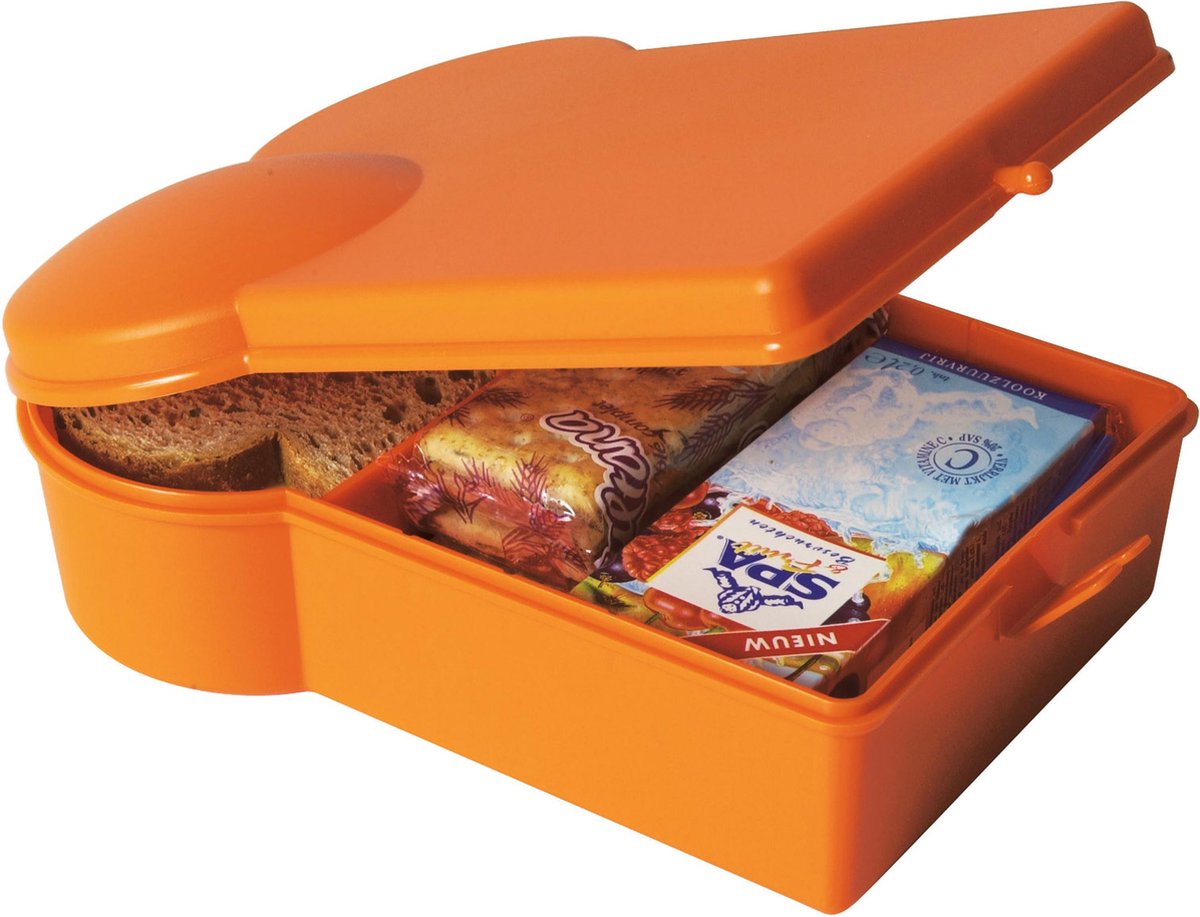 Aanbevolen Crack pot Somber Present Time Sandwich - Lunchtrommel - Plastic - Oranje | bol.com